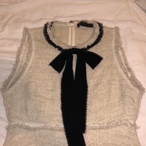 Cream colored Zara dress.